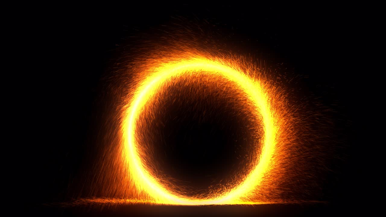 Sparky Portal Effect V2 with Ground Collisions
