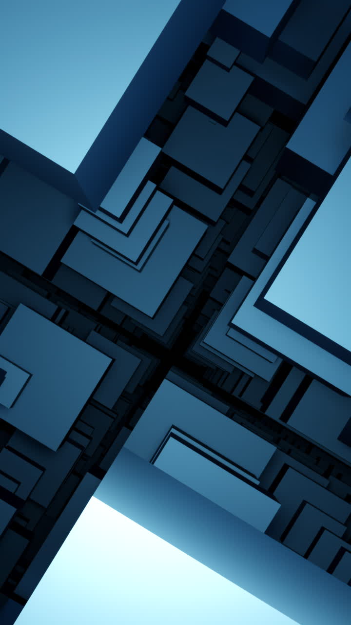 formas geométricas abstractas en azul oscuro y gris