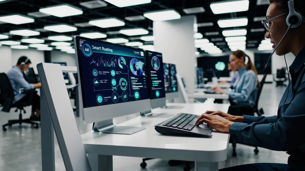 Call Center with Smart Routing and Data Visualization