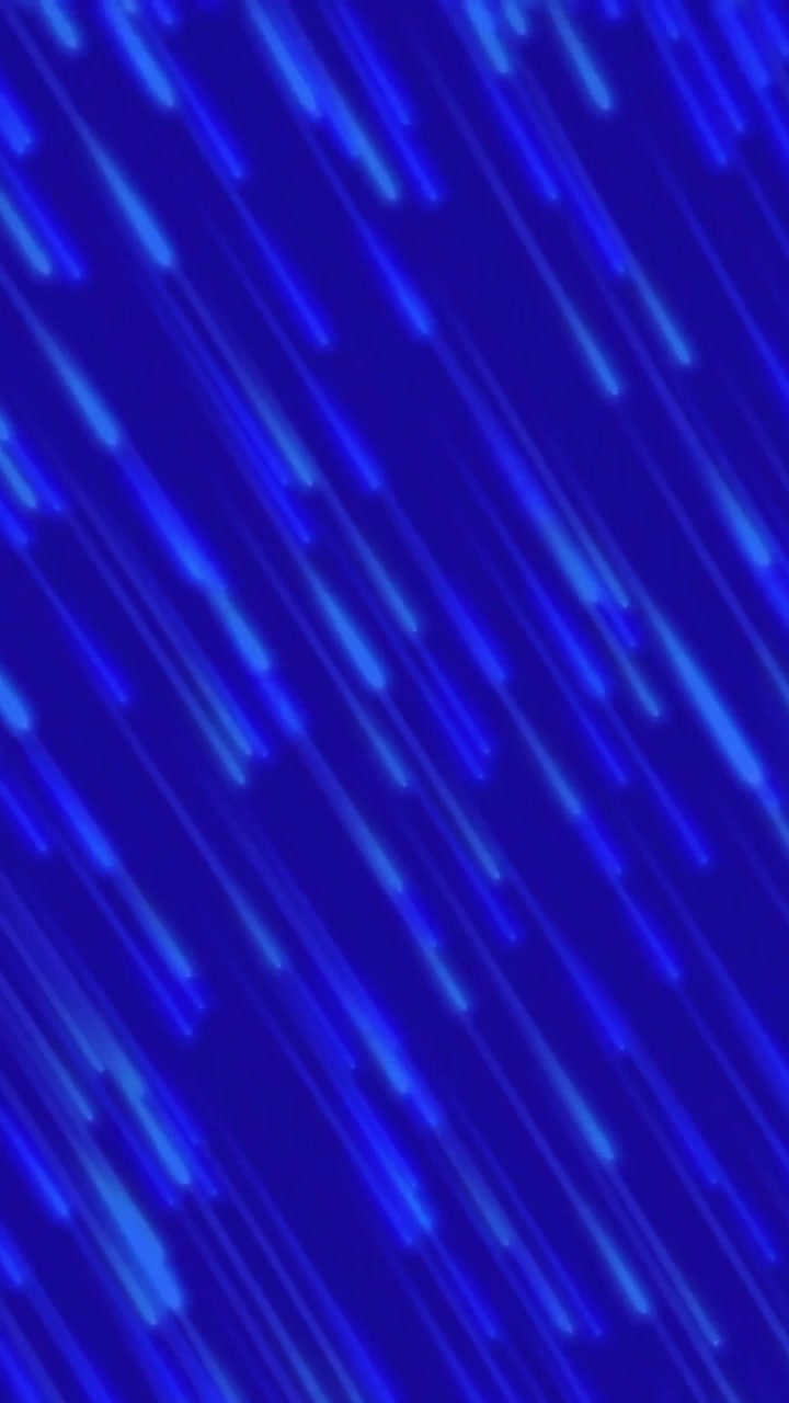 Animazione di linee blu cadenti su sfondo blu