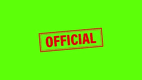 red icon with official concept. motion graphics. sticker design.
