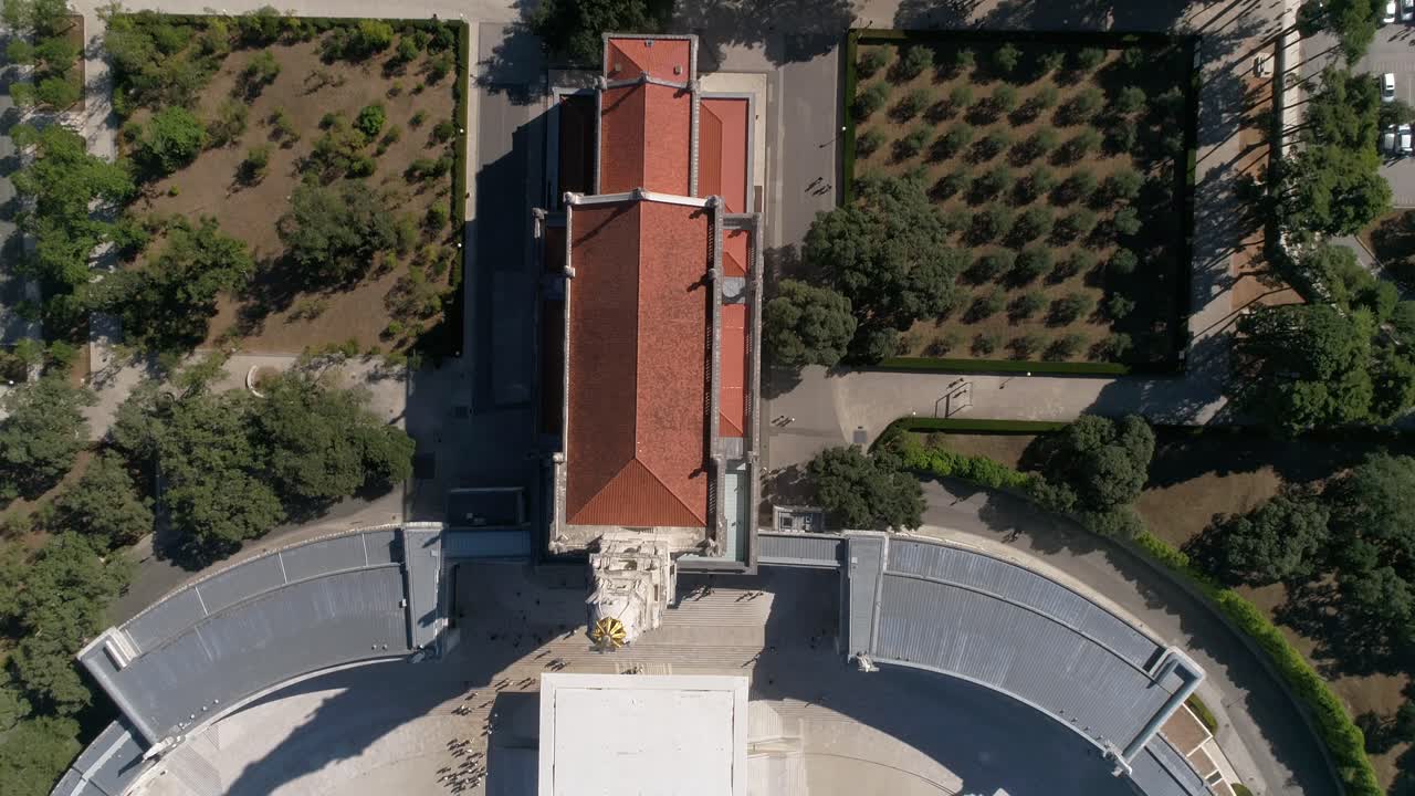 vista aérea del santuario de fátima, en portugal