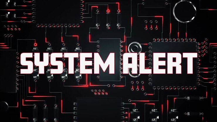 Testo di allerta del sistema su connessione del microprocessore
