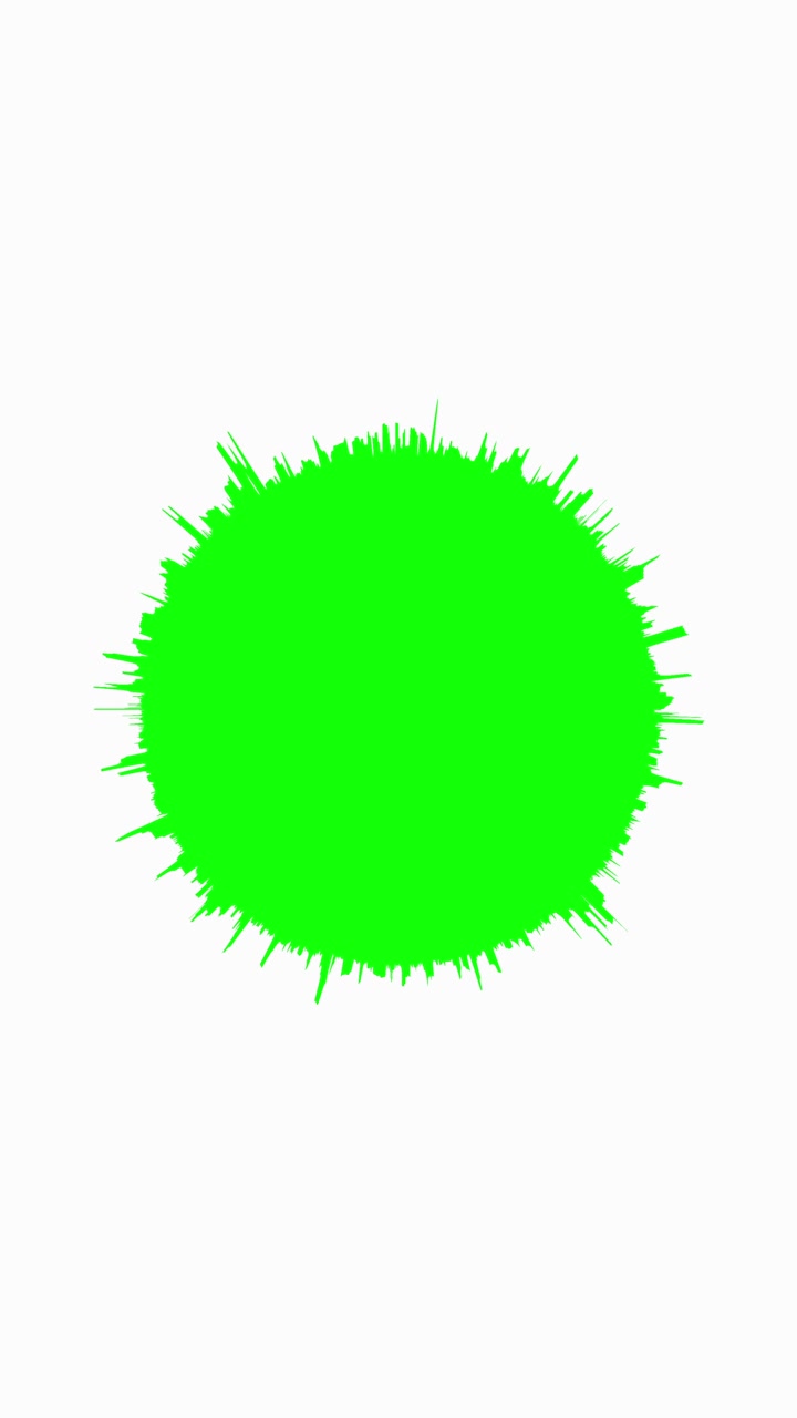 Video verticale di linee di velocità radiali astratte in chroma key verde che esplodono dal centro su sfondo bianco