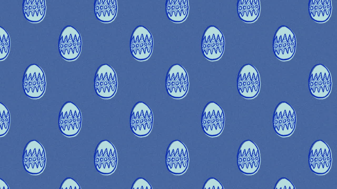 귀여운 이스터 에그 패턴 애니메이션 4k