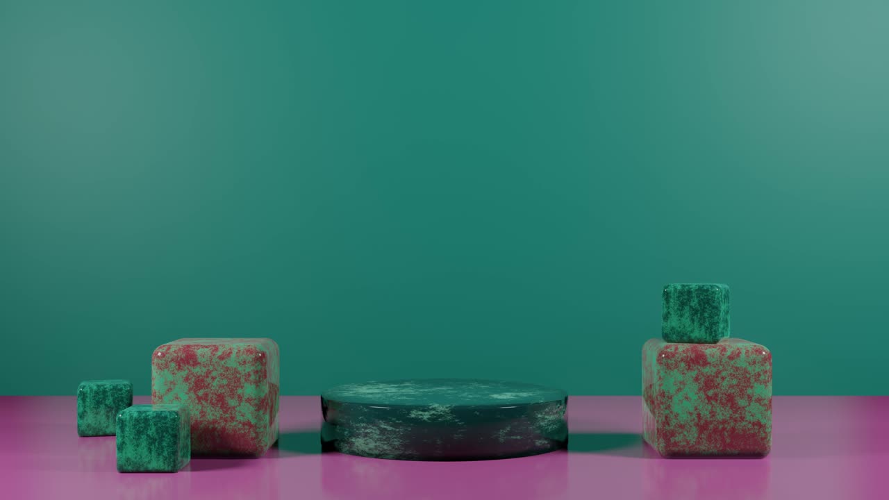 pedestal de presentación de los productos