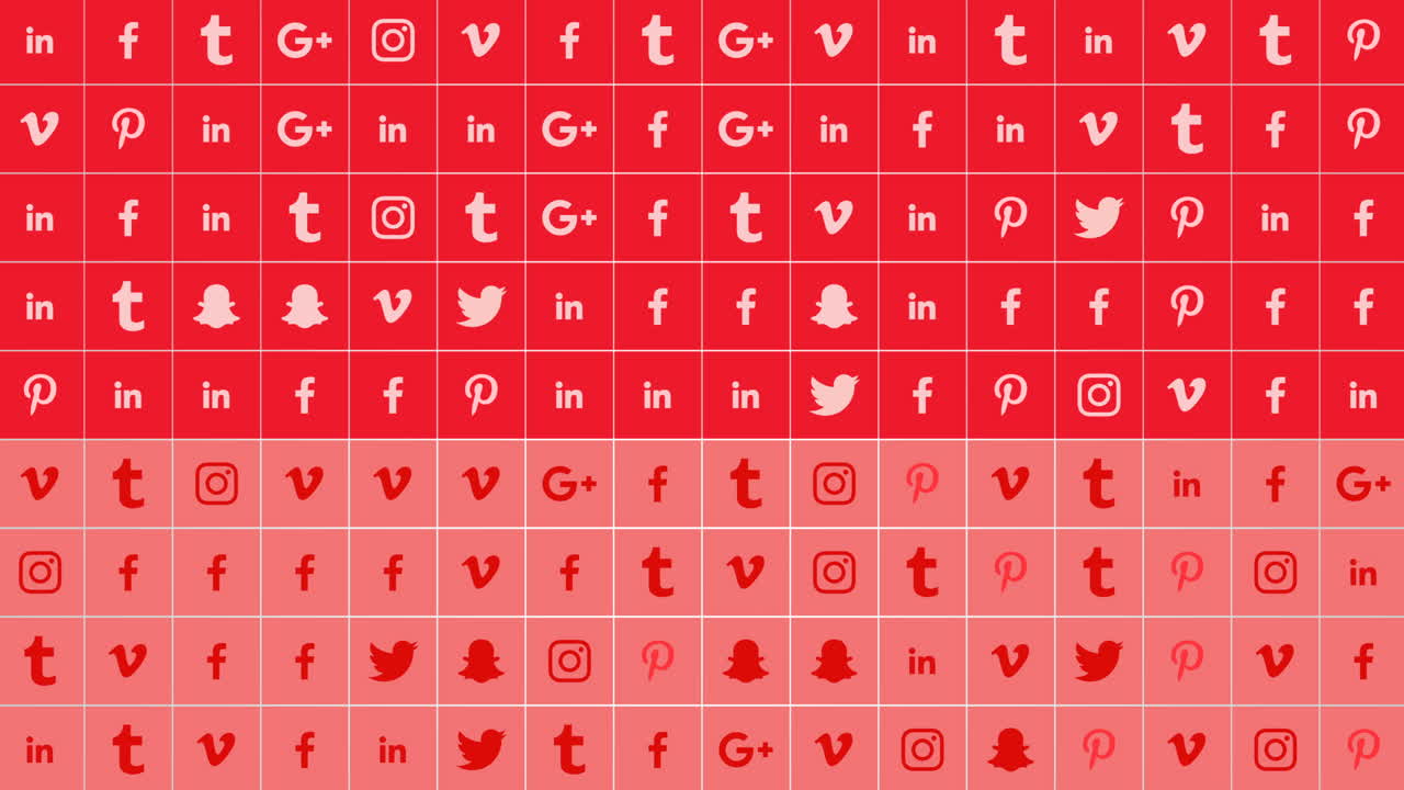 네트워크 배경에 있는 소셜 아이콘