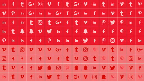 Social-icons-on-network-background