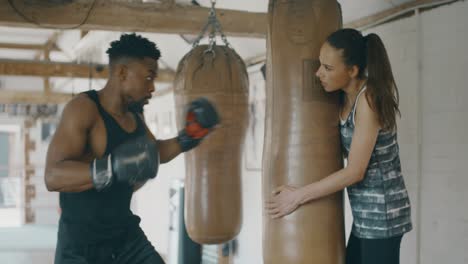 novice boxers training together