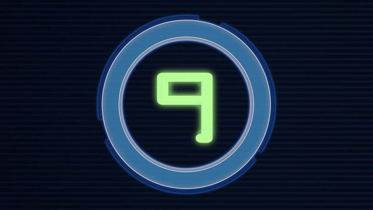 Motion blue digital film countdown in modern style 7