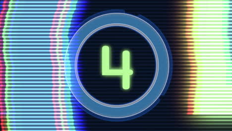 Motion blue digital film countdown in modern style 7