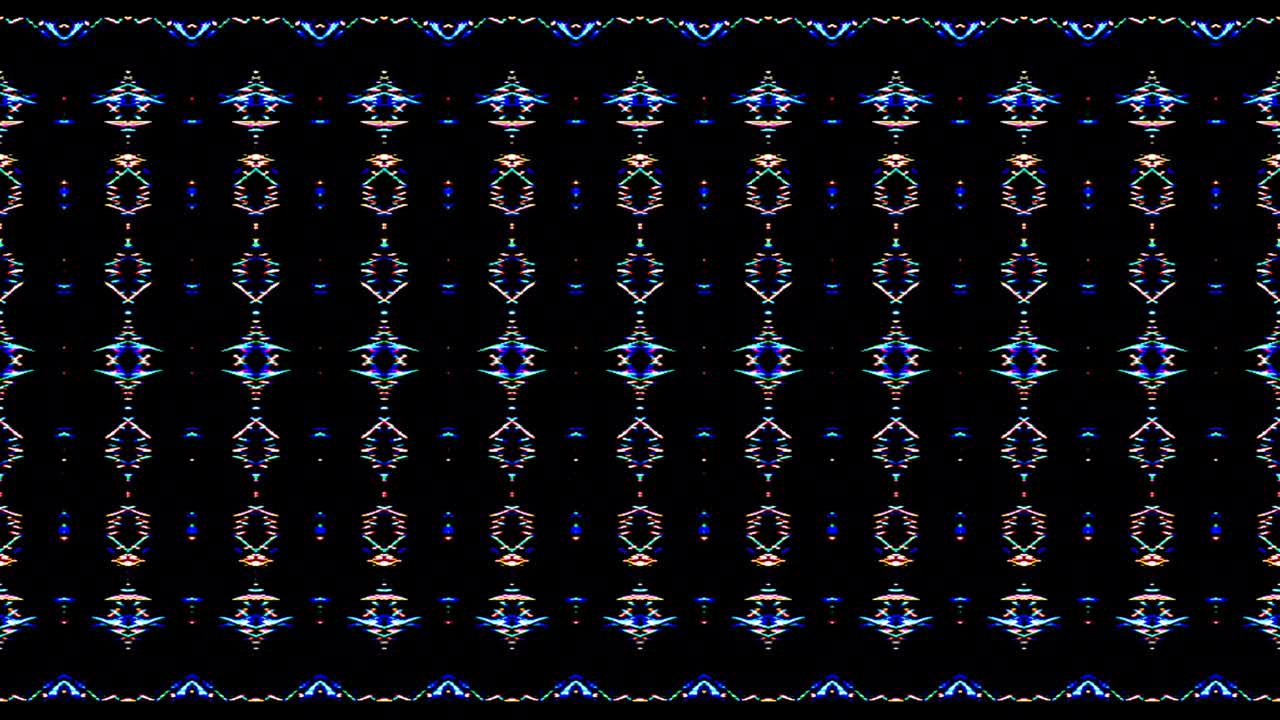 líneas brillantes que establecen el movimiento de la onda, coloridas, sobre un fondo negro