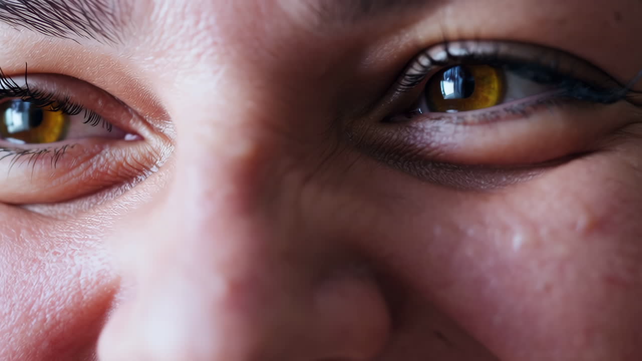 primer plano de los ojos de una mujer.