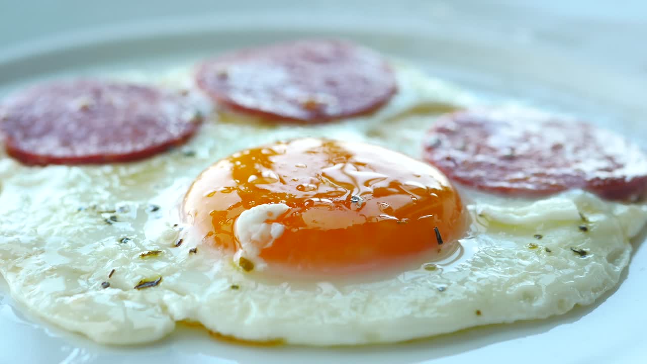 소시지와 함께 긴 달