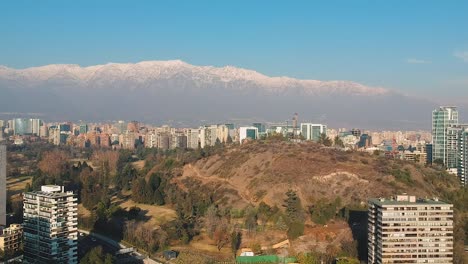 santiago cordilera dos andes chile