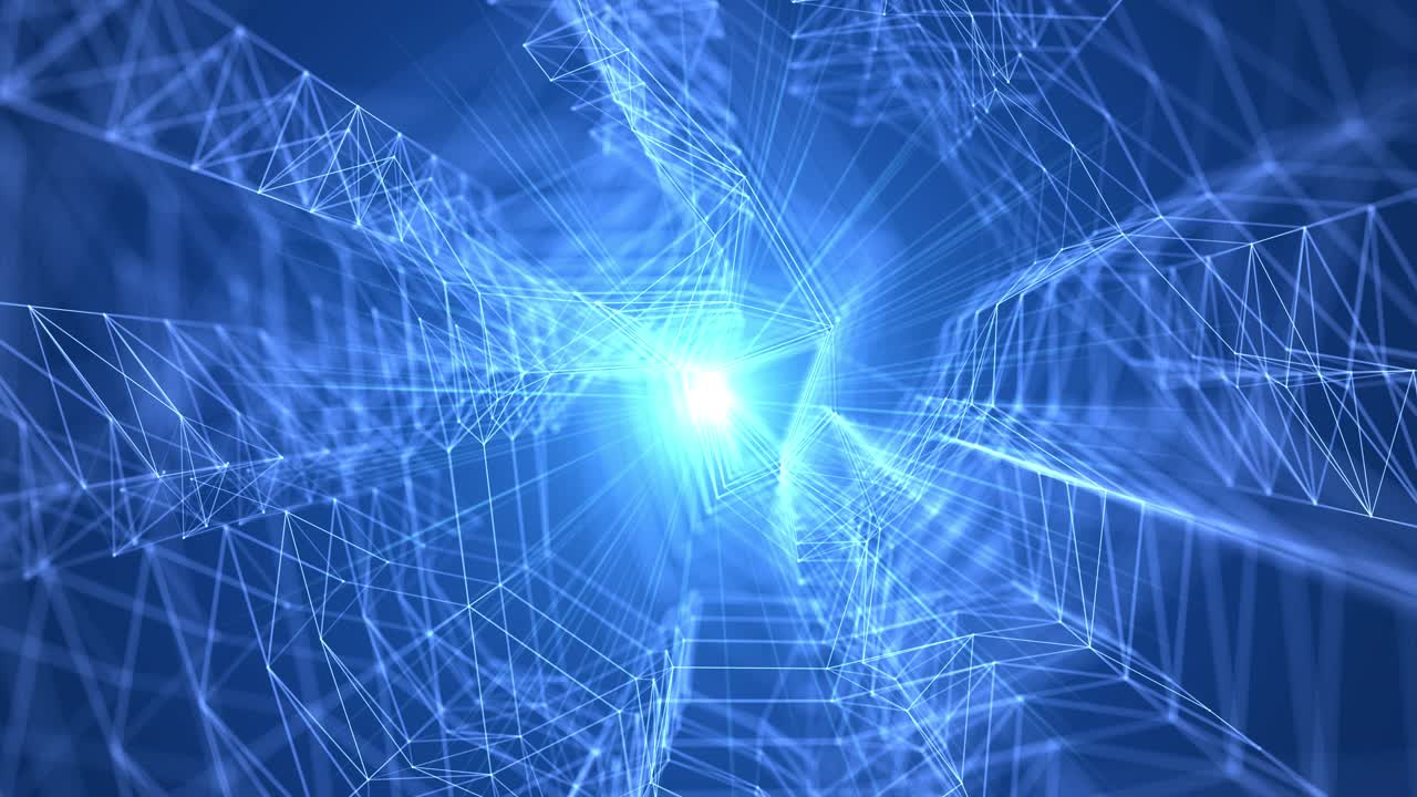 túnel de red abstracto