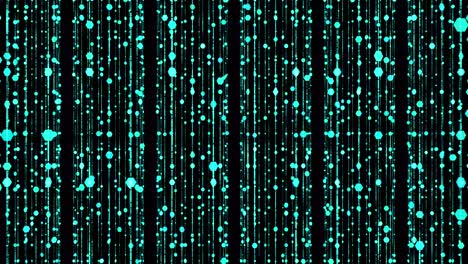 digital data streaming in binary lines down the screen for background animation - zoom out