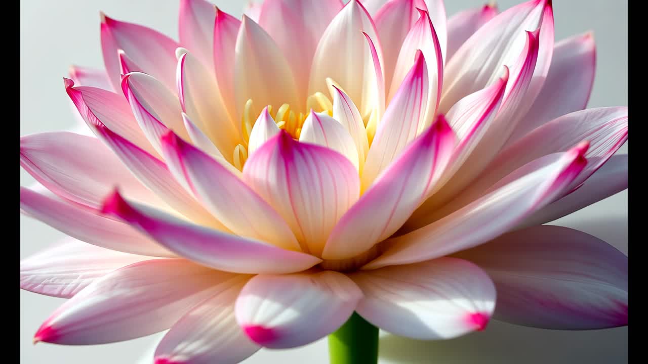 Beautiful Pink and White Lotus Flower
