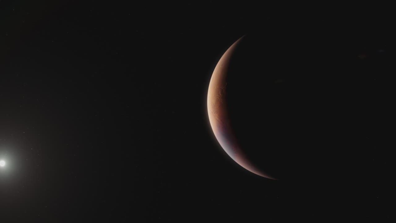 el sol sale sobre marte