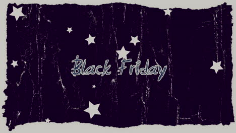 black friday with stars and noise on purple grunge texture