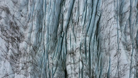 Aerial:-Glacier-from-above-in-Iceland