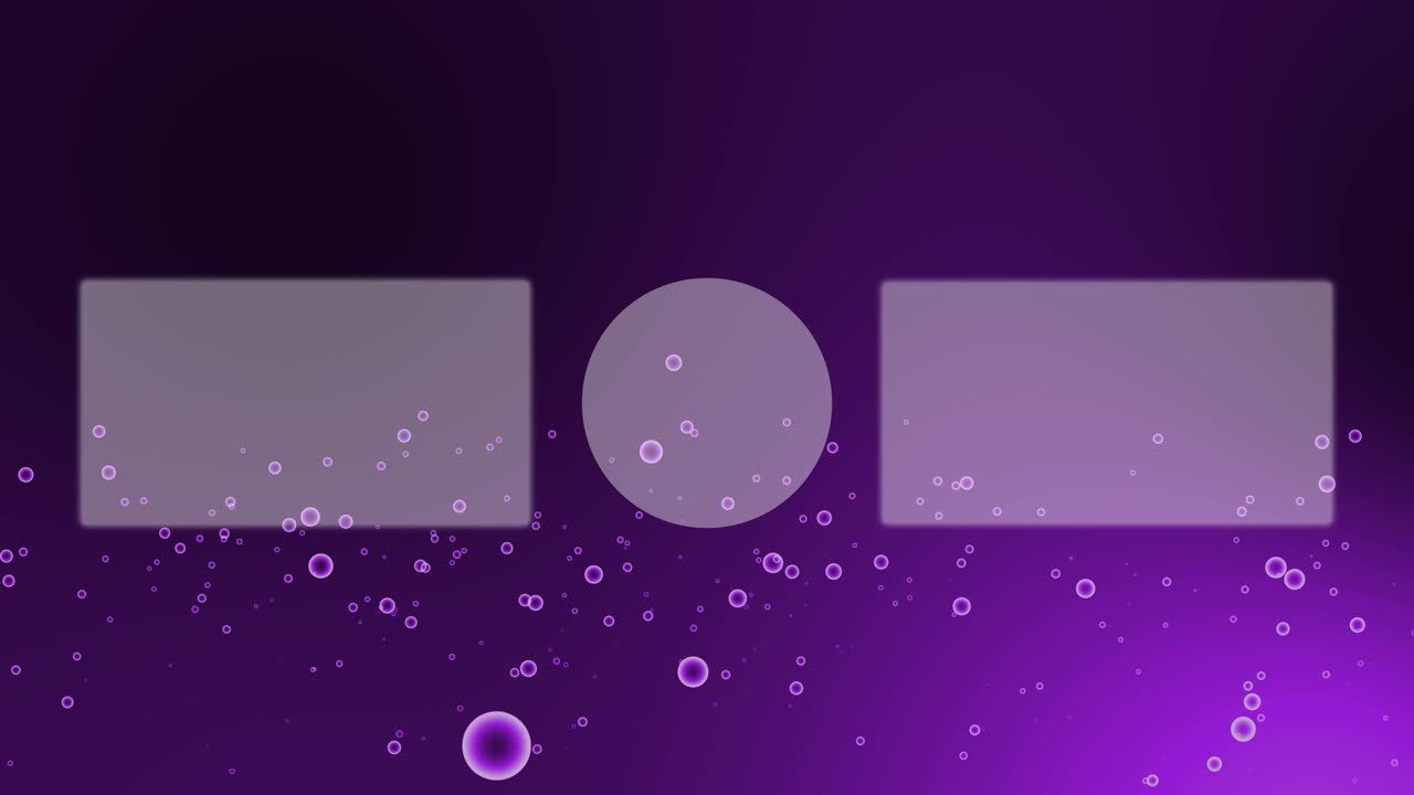 Gradation Bubbles Particles end card motion graphics