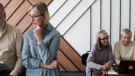 adult students in classroom