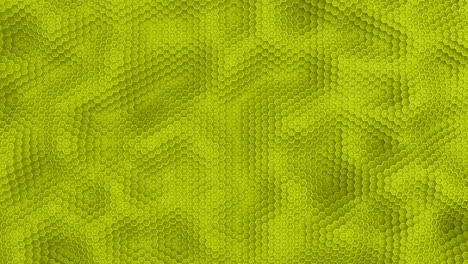 hexagon moving surface yellow animation background