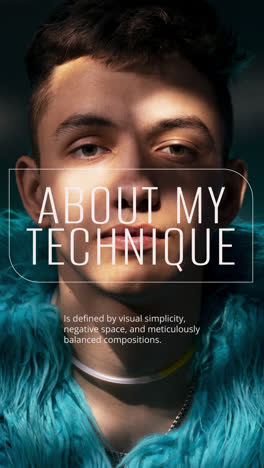photography portfolio showcasing artistic portraits and techniques