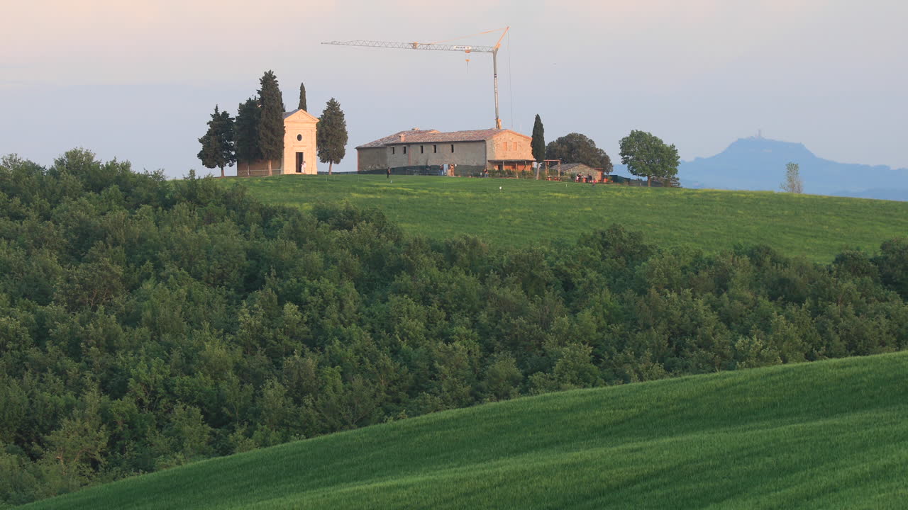 Vitaleta chapel on the Val d'Orcia