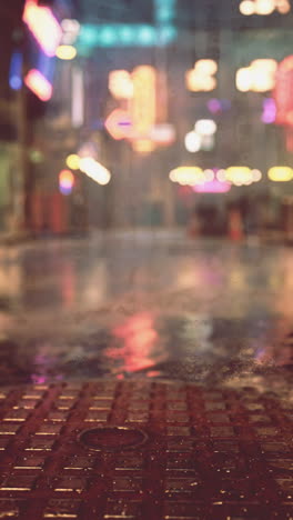 noche lluviosa en la ciudad