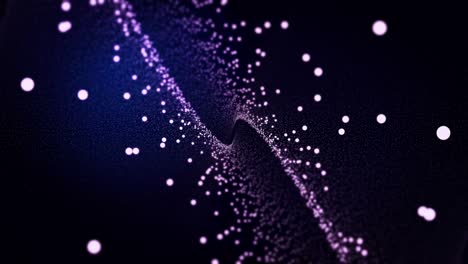 fondo abstracto minimalista. bucle sin costuras. fondo de espacio infinito. matriz de estrellas brillantes con ilusión de profundidad, perspectiva. telón de fondo geométrico con matriz de puntos. universo futurista abstracto. ondas de luz, patrón vertical de puntos y líneas
