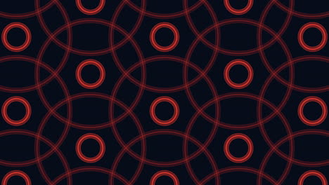 círculos abstractos negros y azules con patrón de líneas en zigzag