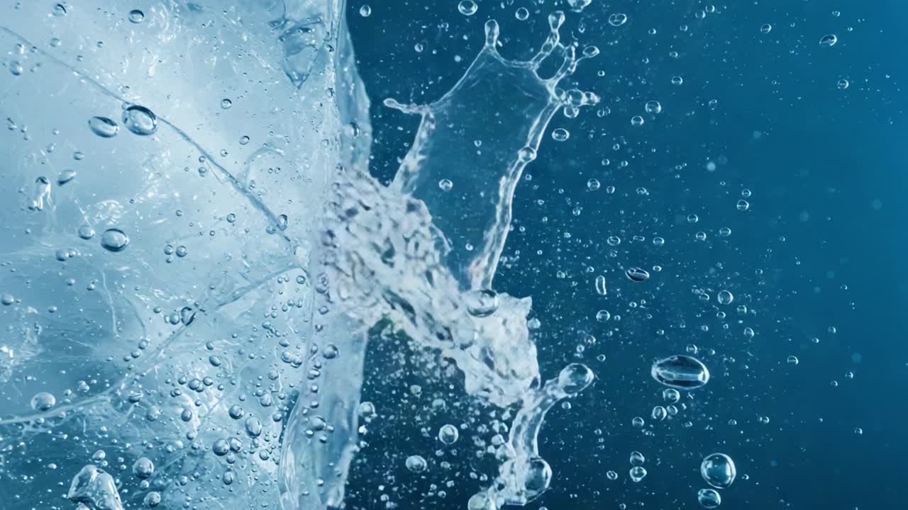 Dynamic Water Splash Captured in High-Definition: An Exploration of Fluid Motion and the Beauty of Water in Action
