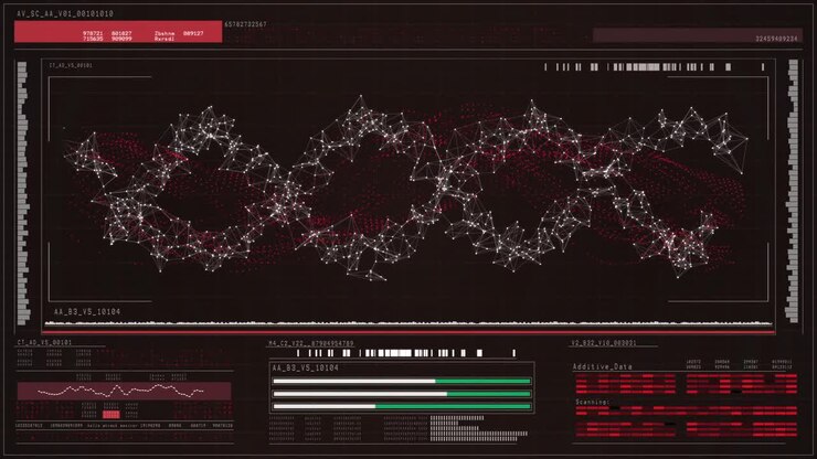 Digital generated dna structure