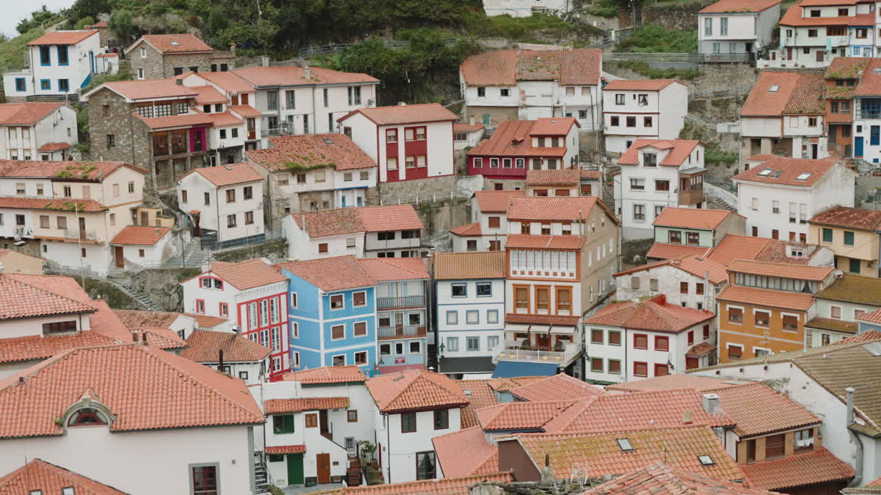 Colorful Village on a Hillside