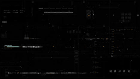 futuristic hud-ui template with alpha channel for seamless overlay