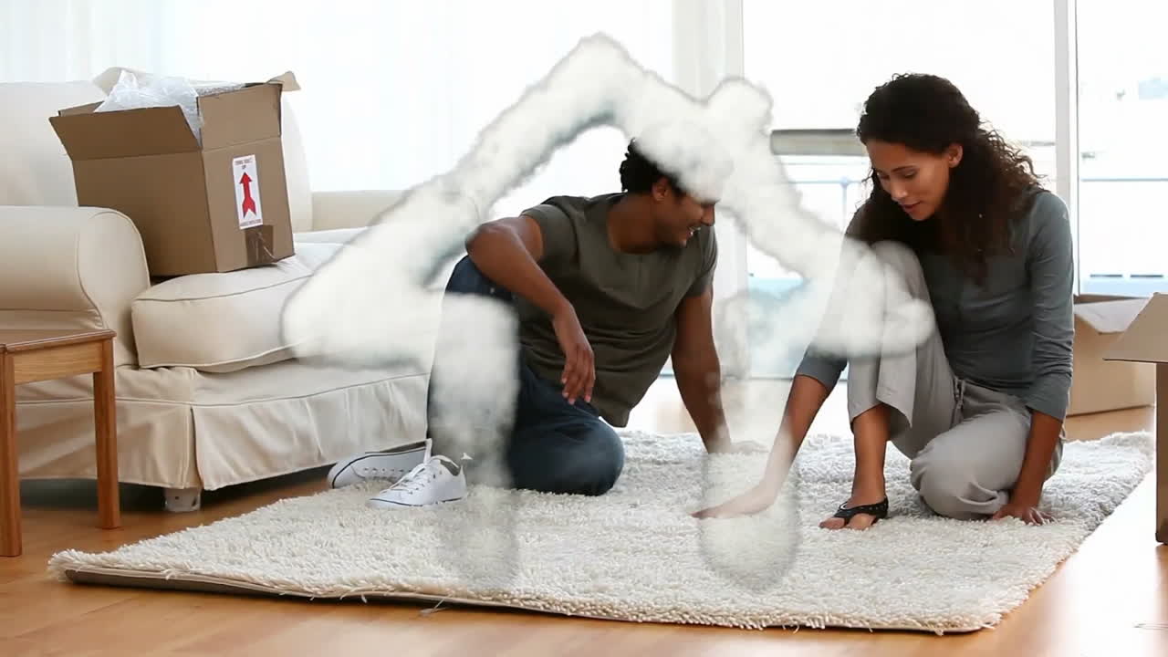 casa de ensueño y pareja