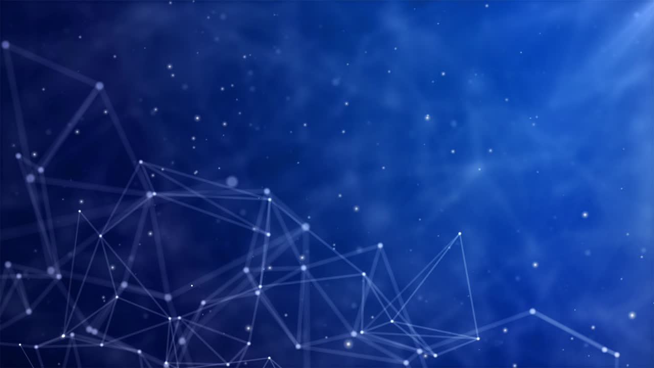 Science and technology medical presentation. Plexus style Loop background Animation.