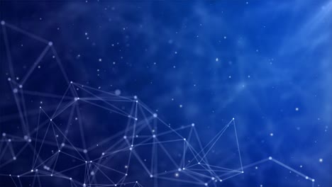 presentación médica de ciencia y tecnología. animación de fondo de bucle de estilo plexus.