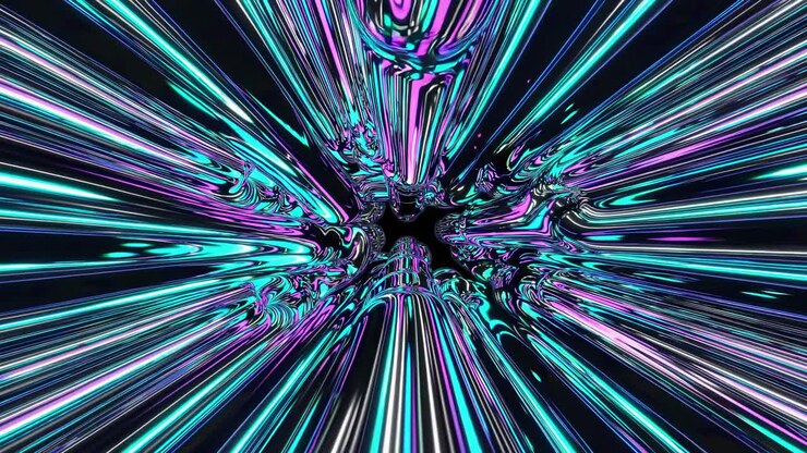 Abstract Neon Tunnel