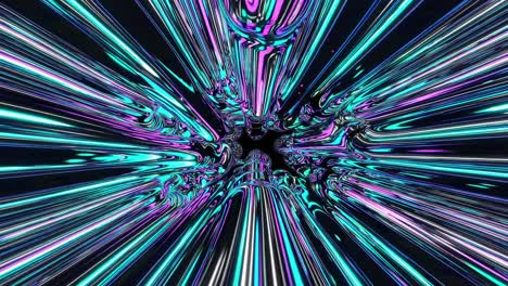 túnel de neón abstracto