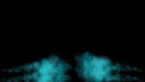 las partículas de color que soplan el humo animación gráficos de movimiento
