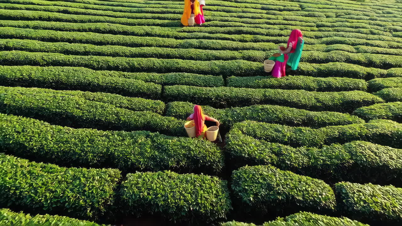 сбор чая на плантации