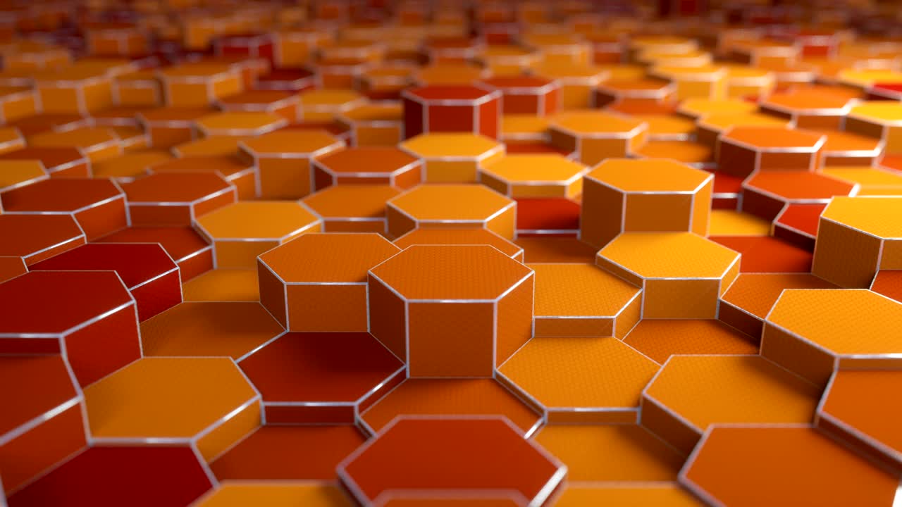 bucle de fondo hexagonal abstracto