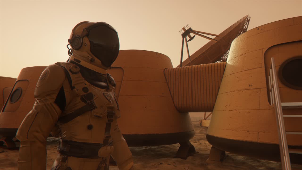 Astronaut on Mars