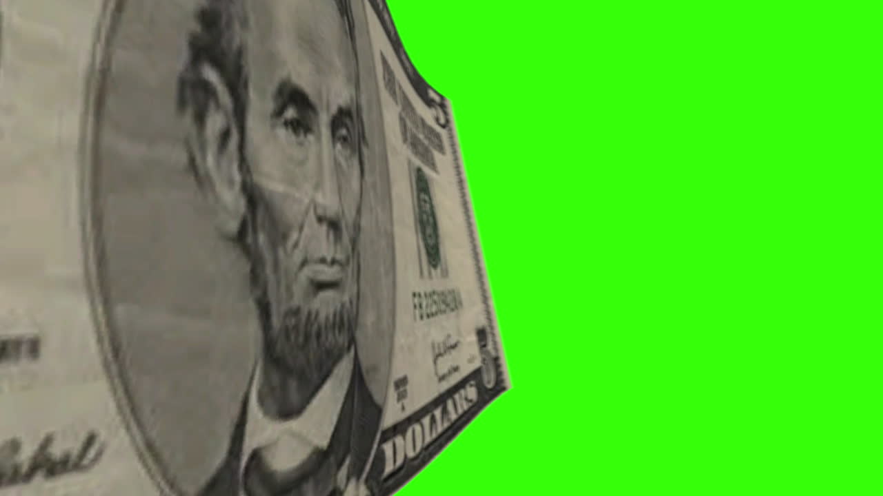 Amerikansk femdollarseddel.