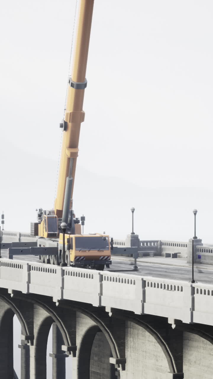 다리 위의 크레인: 건설 또는 수리