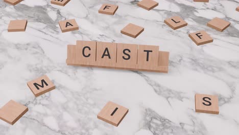 Cast-word-on-scrabble