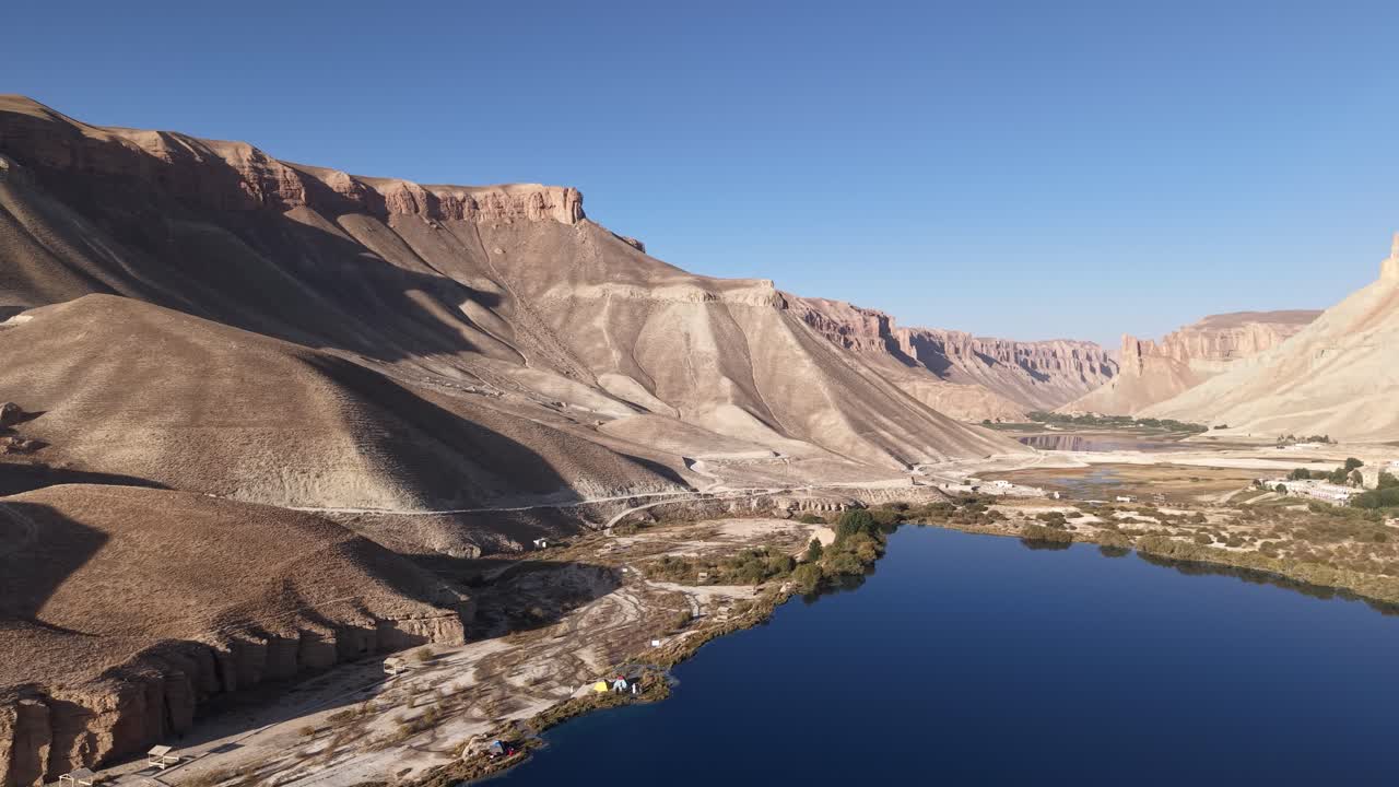 Afghan people at Band-e-Amir camping and picnic is the national park of Afghanistan. the footage captured on 12 September 2025